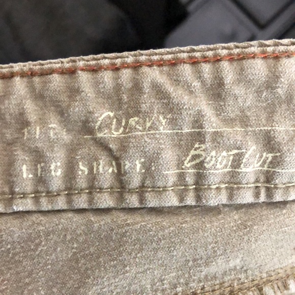 Eddie Bauer corduroy bootcut pants Women's P 14 curvy khaki tan jeans cotton EUC - Picture 12 of 14